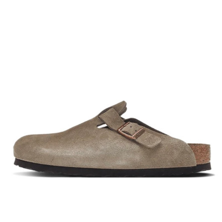 Birkenstock Boston Soft Footbed Suede Taupe - 1