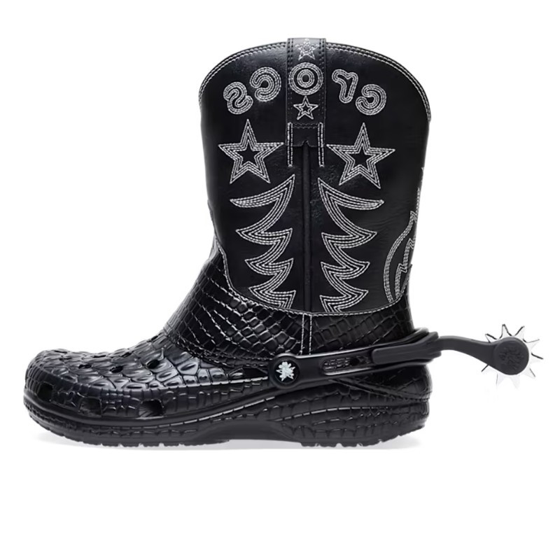 Crocs Classic Cowboy Boot Black - 1