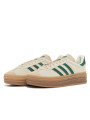 Adidas Gazelle Bold Magic Beige Collegiate Green - 2