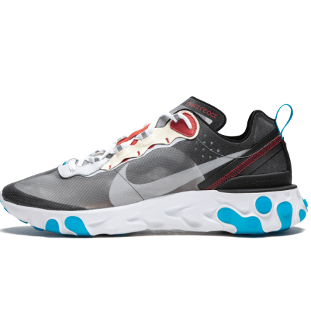 React Element 87 Dark Grey Photo Blue--AQ1090-003-Limited Resell 