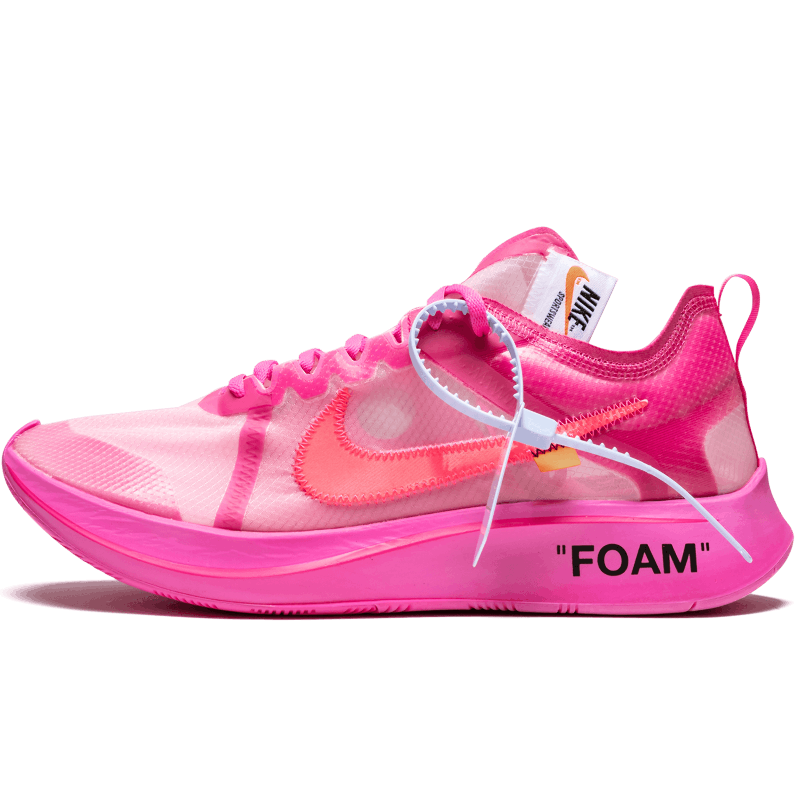 Off-White Zoom Fly Pink--AJ4588-600-Limited Resell 