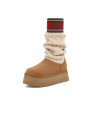 UGG Classic Sweater Letter Boot Chestnut - 3