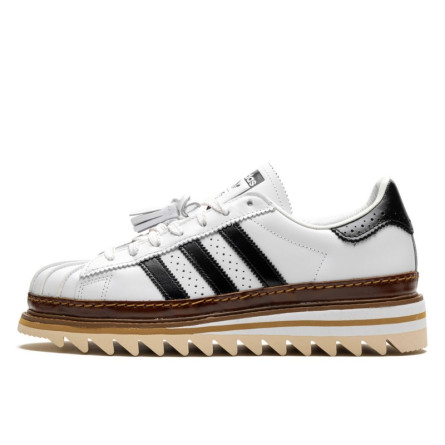 Adidas Superstar CLOT By Edison Chen White Crystal Sand - 1