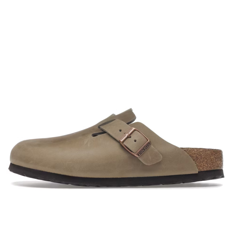 Birkenstock Boston Soft Footbed Oiled Leather Tobacco Brown - 1