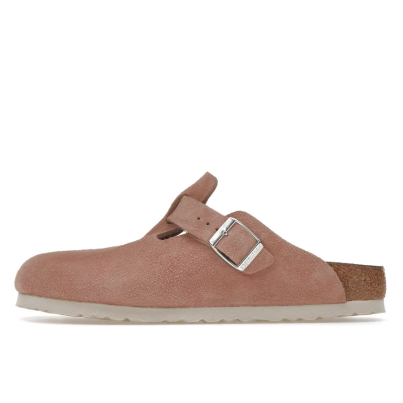 Birkenstock Boston Soft Footbed Suede Pink Clay - 1