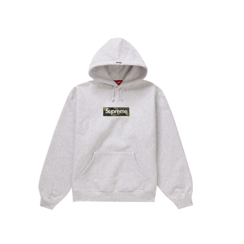 Supreme Box Logo Hoodie FW23 Gray - 1