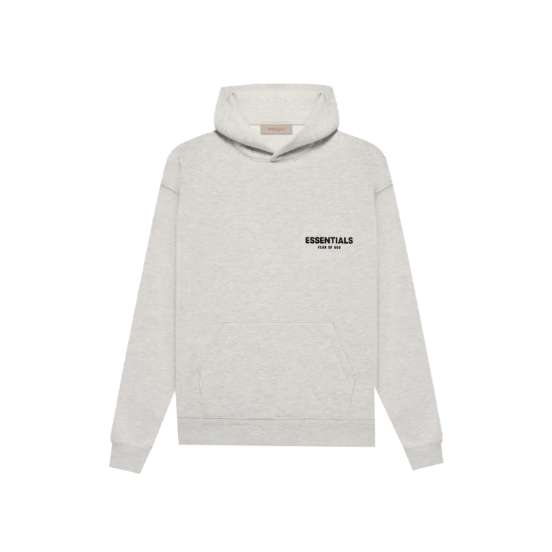 Sweat à capuche Fear of God Essentials automne-hiver 2022 coloris avoine clair - 1