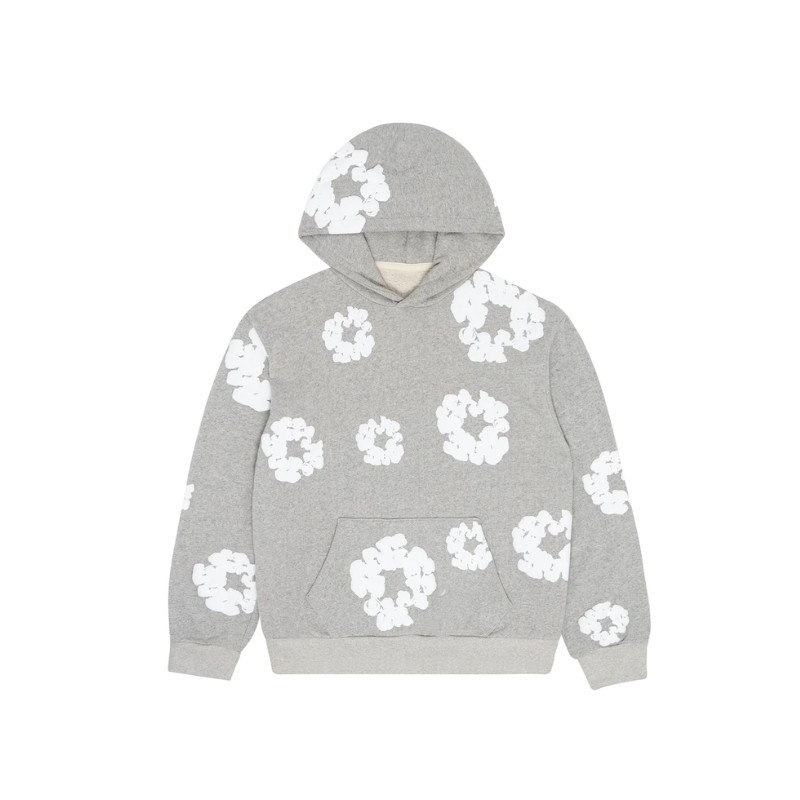 Hoodie Denim Tears The Cotton Wreath Grey - 1