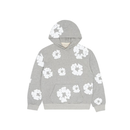 Hoodie Denim Tears The Cotton Wreath Grey - 1