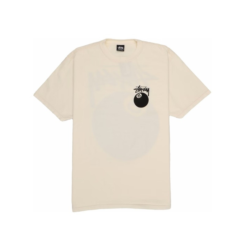 T-shirt Stüssy 8 Ball Pigments Dyed Natural - 1
