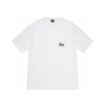 Weißes Basic-T-Shirt von Stüssy - 1