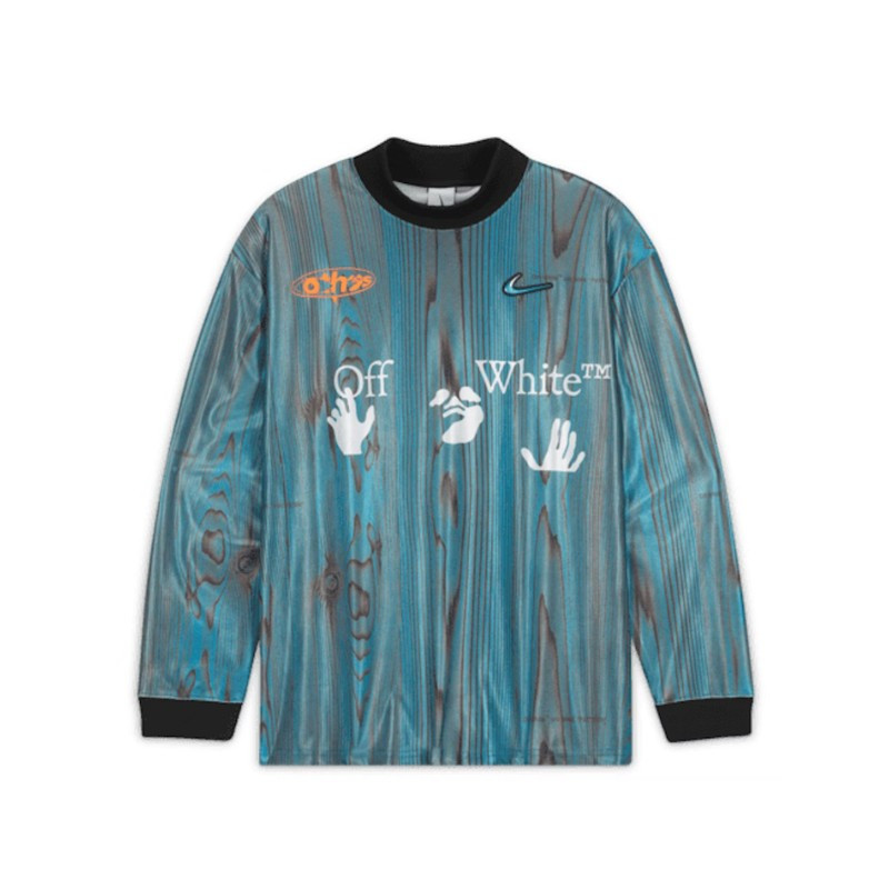 Soccer Jersey OFF-WHITE x Nike 001 Blue - 1