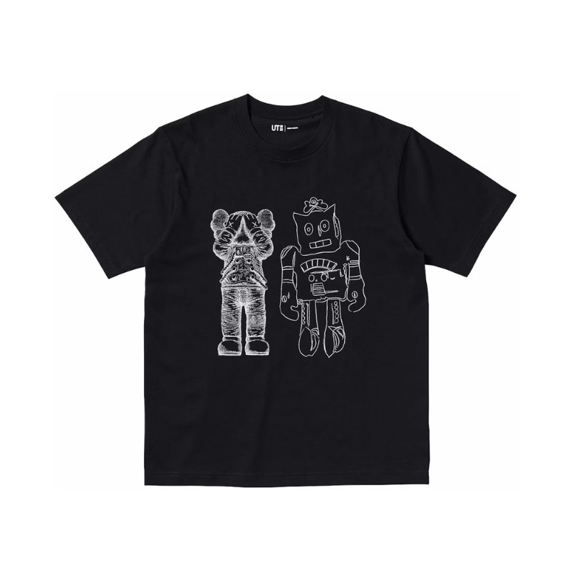 T-shirt KAWS x Uniqlo Warhol UT Graphic Black - 1