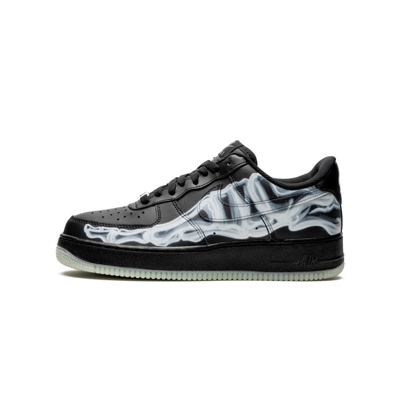 Air Force 1 Low Black Skeleton Halloween 2019--BQ7541-001-Limited Resell 