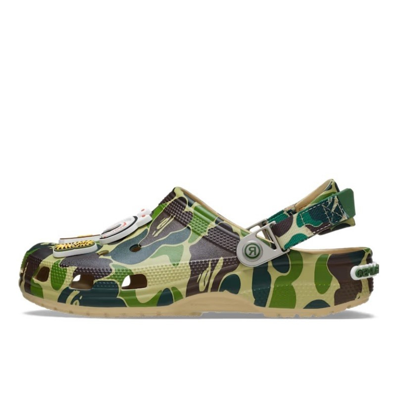 Crocs Classic Clog A Bathing Ape ABC Camo Green - 1