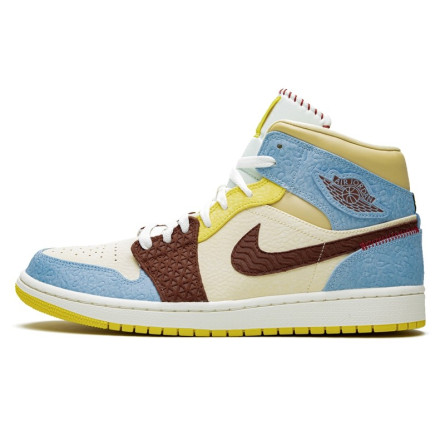 Air Jordan 1 Mid Fearless Maison Château Rouge--CU2803-200-Limited Resell 
