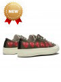 Converse Comme des Garçons Kaki Multi Hearts Basse--162976C-Limited Resell 