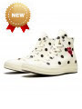 Converse Comme des Garçons Play à Pois Blanc Haute Hi--157251C-Limited Resell 