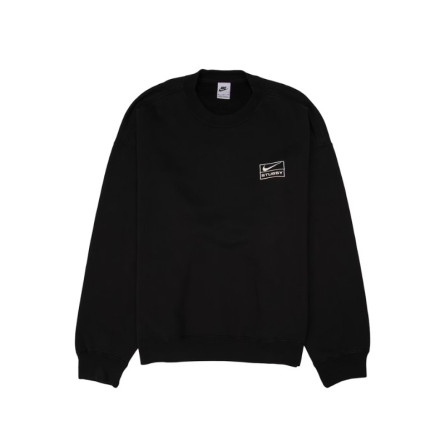 Sweat Nike x Stussy Wash Crew Fleece Black - 1