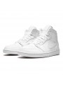 Air Jordan 1 Mid Triple White--554724-129-Limited Resell 