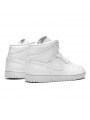 Air Jordan 1 Mid Triple White--554724-129-Limited Resell 