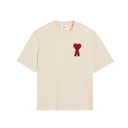 T-shirt Beige Patch Ami De Coeur En Coton - 1