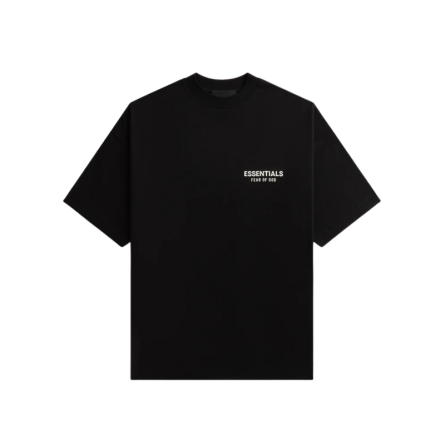 T-Shirt Fear of God Essentials Jersey Crewneck  Black - 1