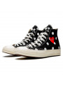 Converse Comme des Garçons Play à Pois Noir Haute - 2
