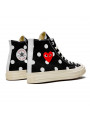 Converse Comme des Garçons Play à Pois Noir Haute - 3