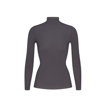 Nike x SKIMS Women's Weightless Layers Mock Neck Long Sleeve Top Lead - 1