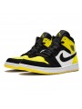 Air Jordan 1 Mid Yellow Toe Black--852542-071-Limited Resell 