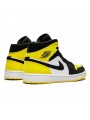 Air Jordan 1 Mid Yellow Toe Black--852542-071-Limited Resell 