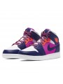 Air Jordan 1 Mid Fire Pink Barely Grape--555112-602-Limited Resell 