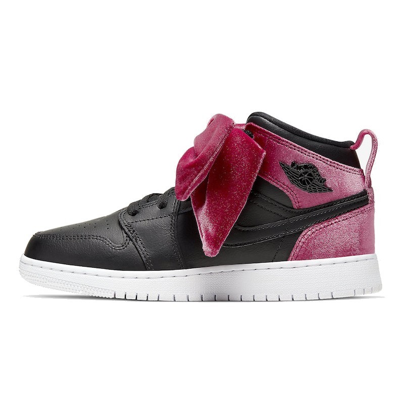 Air Jordan 1 Mid Bow Black Noble Red--CK5678-006-Limited Resell 