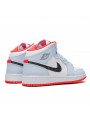 Air Jordan 1 Mid Half Blue Polka Dot Swoosh--555112-400-Limited Resell 