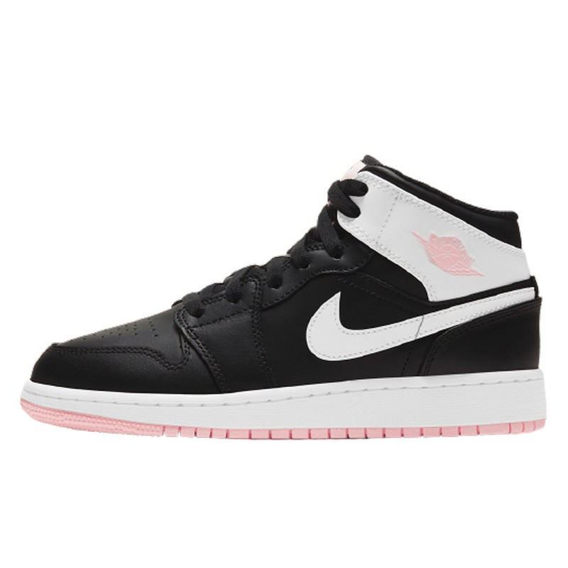 Air Jordan 1 Mid Arctic Pink Black--555112-061-Limited Resell 