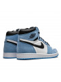 Air Jordan 1 Retro High White University Blue Black--555088-134-Limited Resell 