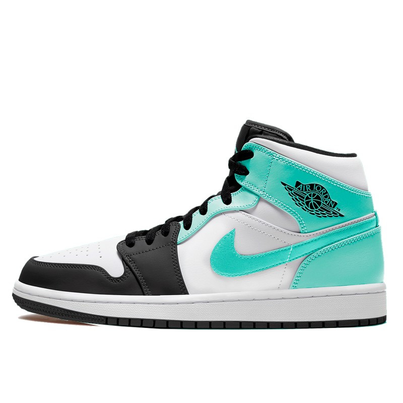 Air Jordan 1 Mid Igloo Island Green--554724-132-Limited Resell 