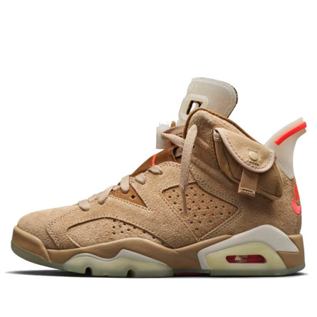 Air Jordan 6 Retro Travis Scott British Khaki--DH0690-200-Limited Resell 