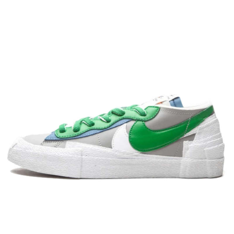 Nike Blazer Low Sacai Medium Grey Classic Green - 1