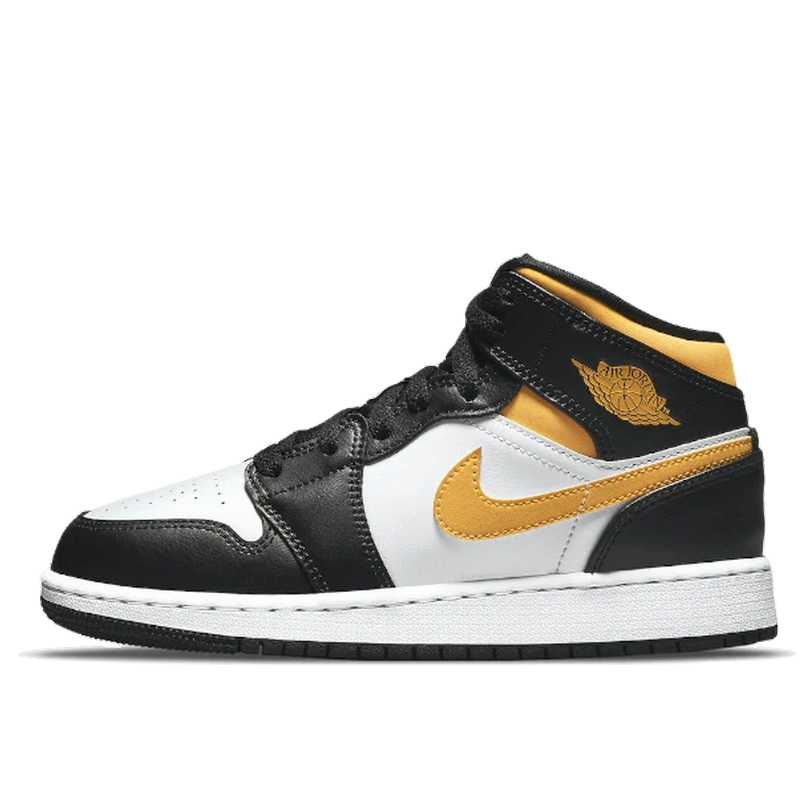 Air Jordan 1 Mid White Pollen Black - 1