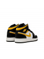 Air Jordan 1 Mid White Pollen Black - 3