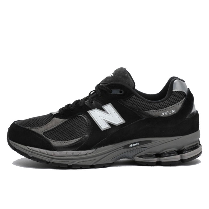 New Balance 2002R Black Dark Grey White - 1