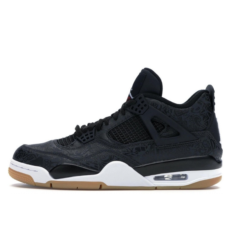 Air Jordan 4 Retro Laser Black Gum - 1