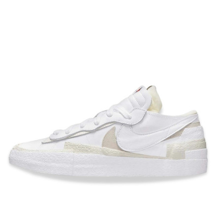 Nike Blazer Low Sacai White Patent Leather - 1