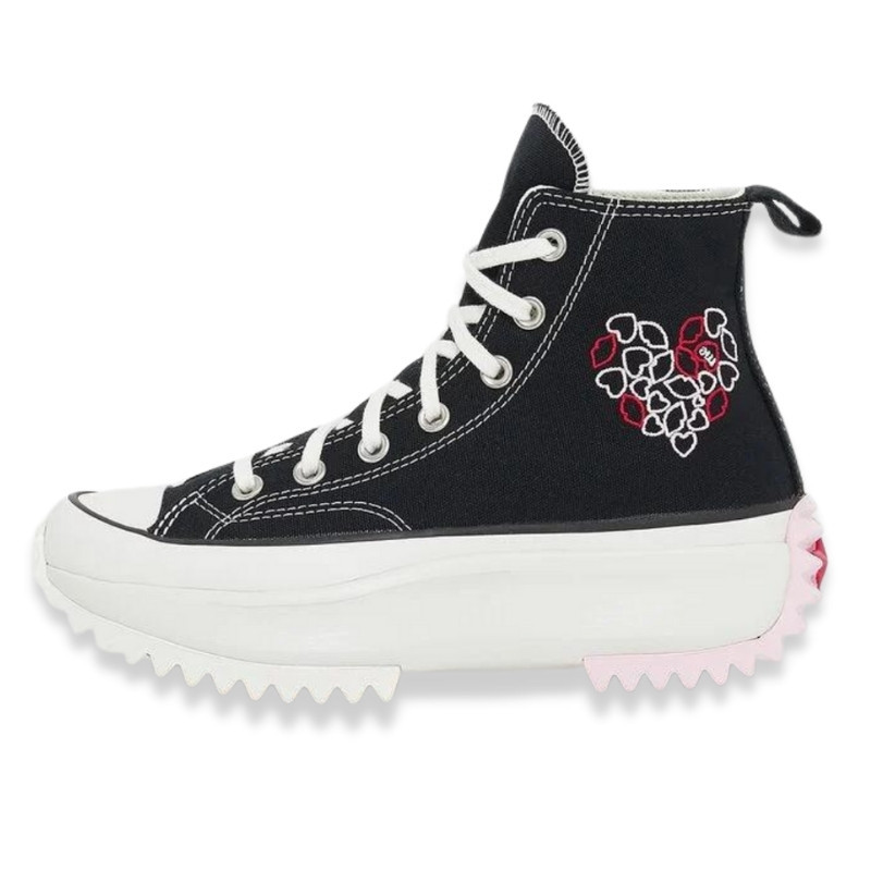Converse Run Star Hike Platform Embroidered Hearts - 1