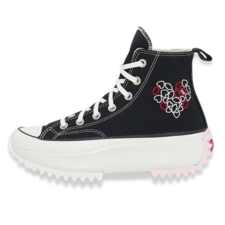 Converse Run Star Hike Platform Embroidered Hearts - 1