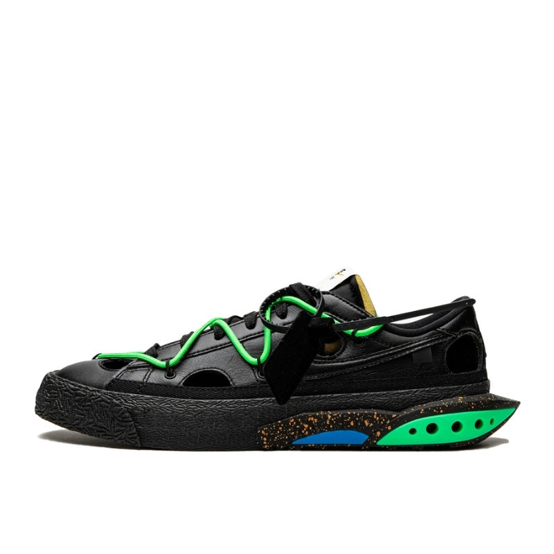 Nike Blazer Low Off-White Black Electro Green - 1