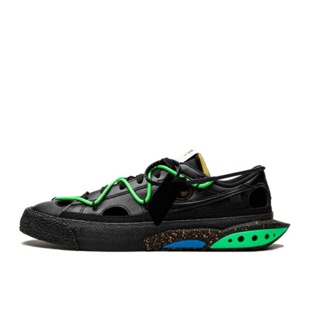 Nike Blazer Low Off-White Black Electro Green - 1