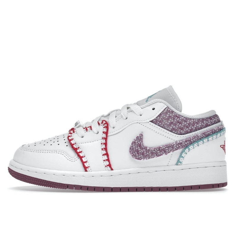Air Jordan 1 Low White Light Bordeaux - 1